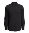 camisa de botones básica negra